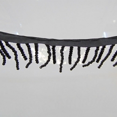 stain tape with small beaded fringe dress decoration trims