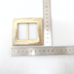 custom square gold metal buckle for clothing ,bag decoration