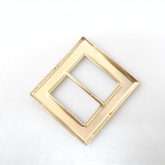 custom square gold metal buckle for clothing ,bag decoration