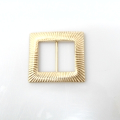 custom square gold metal buckle for clothing ,bag decoration