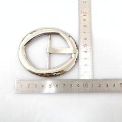 Hot zinc alloy center round buckle nickel buckle for skirts, dog collars, travel bags