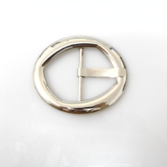 Hot zinc alloy center round buckle nickel buckle for skirts, dog collars, travel bags