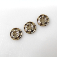 hot selling round 4 holes resin buttons adiustable fancy webbing polyester button for clothing