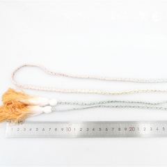 Quality Fashion wholesale orange long braided polyester tieback cord belt tassel for dresses