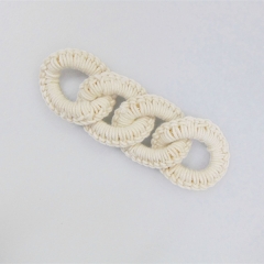 Light yellow three-ring connection buckle is suitable for shoes and clothing