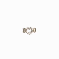 Hot diamond heart alloy connector in skirts, shirts