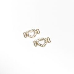 Hot diamond heart alloy connector in skirts, shirts