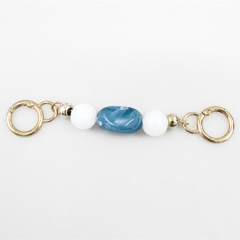 Column sapphire blue with round pearl extension lengthening underarm chain chain bag strap accessory