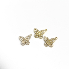 Niche design simple and cute butterfly micro diamond pendant bracelet DIY jewelry accessories