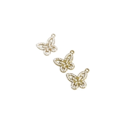 Niche design simple and cute butterfly micro diamond pendant bracelet DIY jewelry accessories