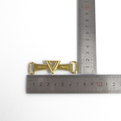 Simple atmospheric triangle metal chain for clothing, shoes, bags