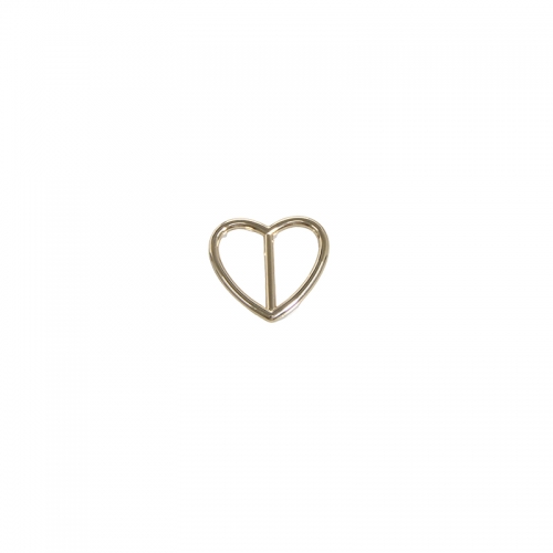 Eco-friendly metal buckle heart ring connector accessories for swimwear