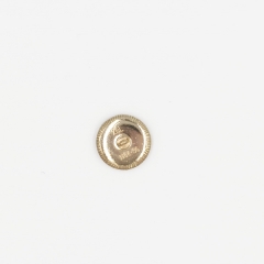 Round metal oil button