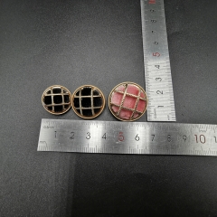 Metal wrapped flocked buttons