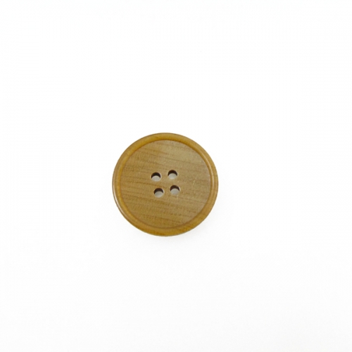 Beige resin buttons four eyes wood grain buttons