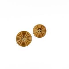 Classic wooden mosquito coil shape round button