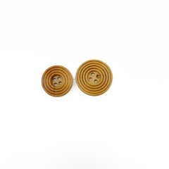 Classic wooden mosquito coil shape round button