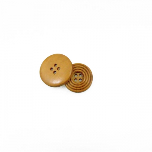 Classic wooden mosquito coil shape round button