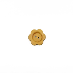 Brown flower-shaped fashion buttons